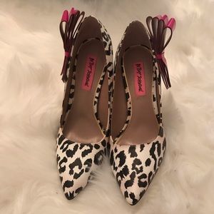 Betsey Johnson Leopard Heels